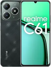 [realme] Smartphone C61 6 + 256 GB, 45 W Supervooc Charge, Powerful Octa-core Chipset, 90 Hz Eye Comfort Display, 50 MP AI Camera, 5000 mAh Solid Battery, Dark Green (no Adapter)