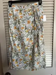 Cynthia Rowley Fall Floral Wrap Skirt