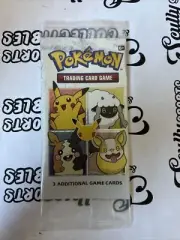 Pokemon Pikachu NEW Unopened Foil Pack of 3 Cards from Cereal NEW