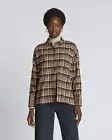 Everlane Women's Boxy Plaid Flannel Shirt Soft Button Up Shacket Relaxed size S