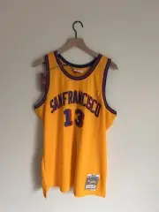 MITCHELL & NESS WILT CHAMBERLAIN XL GOLDEN STATE WARRIORS NWT SWINGMAN HWC