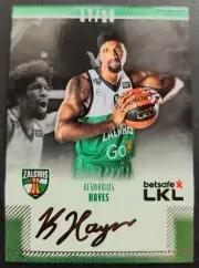 2023-24 H&C LKL Basketball Autograph Zalgiris Kaunas Kevarrius Hayes 17/20