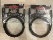 Two Mogami Gold 6’ 1/4" TRS to XLR Male Cables
