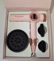 Beachwaver Backstage Pro Dryer Set W/ 3 Attachments Pink Rosegold NIB MSRP$229