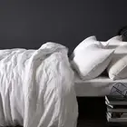 Vintage Design Homewares Linen Quilt Doona Duvet Cover Set White Double