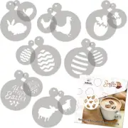 14 pcs Coffee and Cake Decorating Stencils // 11cm and 7cm // EASTER