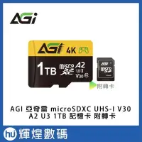 在飛比找Yahoo!奇摩拍賣優惠-AGI 亞奇雷 microSDXC UHS-I V30 A2