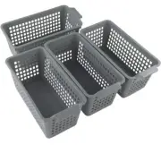 Doryh Small Plastic Storage Basket, 4-Pack basket NEW