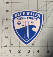 BLUE WATER TASK FORCE Vinyl Decal Surf, Surfing