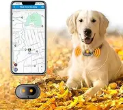 GPS 4G Dog Tracker with Health Monitoring & Real-Time Tracking I Waterproof Collar, LED Light, Sound Alerts I Unlimited Range &10 Day Battery Life I GPS Alternative for Dogs