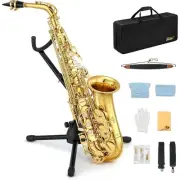 Eastar AS-Ⅱ Student Alto Saxophone E Flat Gold With Carrying and accesories