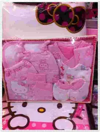 在飛比找買動漫優惠-♥小花花日本精品♥Hello Kitty 嬰兒用品組肚衣套裝