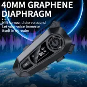 Motorcycle Helmet Headset Wireless Bluetooth Headphone Speaker Hands-Free w/ MII
