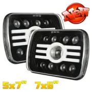 For 1995- 1996 1997 Nissan Pickup Hardbody LED Headlight Hi&Lo Sealed Beam 7x6"