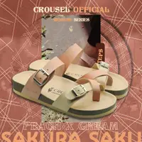 在飛比找蝦皮購物優惠-Crousel 涼鞋拖鞋女士 Sakura Peach x 