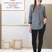 Artisan White Tunic Dress Sewing Pattern