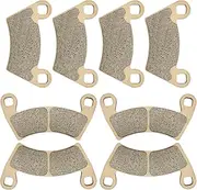 ZICOO Sintered Brake Pads for Polaris Ranger 800 Ranger 900 XP Ranger 800 XP Ranger 500 700 800 Ranger Crew 500 RZR 4 800 RZR 900 XP Ranger 700 XP Ranger Diesel EV, Front & Rear