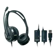Rapoo H120 USB Wired Overhead Headset - Black Stereo - Microphone [H120]