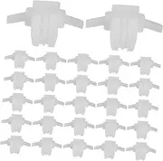LOORGVEL 50pcs Automotive Wheel Arch Trim Clips Durable Fasteners for Car Mudguard Bumper Door Panel Stylish Antiscratch Design for Civic