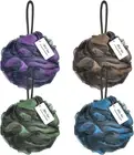 Missrui 4 Pack Loofahs Shower Bath Sponges Shower Pouf Balls 60G/Pcs for Body Wa