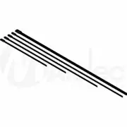 Matelec CABLE TIES 100Pcs Coated 316-Stainless Steel- 200x4.6mm Or 290x4.6mm