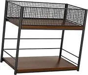 B Baosity Under Desk Storage Shelf File Organizer Toys Handbag Organization Multipurpose Mesh Storage Shelf for Pantry Kitchen Office, Black