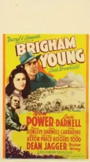 Brigham Young poster Tyrone Power Linda Darnell Dean Jagger 1940 Old Photo