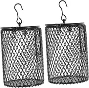 Happyyami 2pcs Reptile Heat Lamp Cover Scalding Mesh Lampshade for Bird Cage Durable Material Efficient Heat Dissipation Easy Installation for Parrots Turtles Lizards