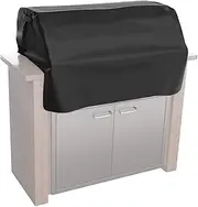 BBQ 210D Heavy Duty Oxford Fabric Barbecue Waterproof Weather Resistant Built in BBQ with Air Pocket Premium BBQ Grill for Weber, Brinkmann Outback Char Broil