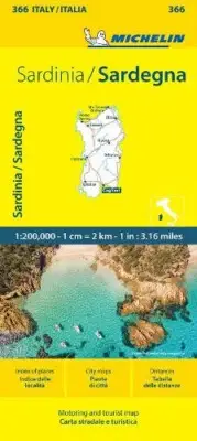 Sardinia - Michelin Local Map 366: Map by Michelin [Sheet map, folded]