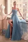 LACE & LAYERED TULLE A-LINE GOWN CDC150