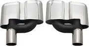 Exhaust Tip W211 Is Compatible For Benz S-Class 2008-2013 Stainless Steel Four-outlet Tail Throat(Mirror surface)