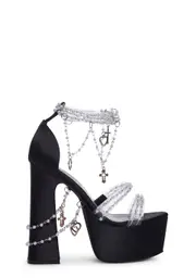 [Sugar Thrillz] Holy Revelation Platform Heels - Black