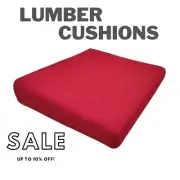 High quality lumber seat cushions with memory foam insert - Comfort+Support