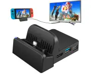 Portable Charging Stand for Switch Controller Compact Switch to HDMI Adapter Mini Switch Docking Station with