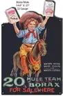 Borax Mule Soap Laser Cut Out Nostalgic Wall Art Metal Sign 14.5x23
