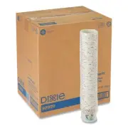 Dixie 92959 10 oz. PerfecTouch Coffee Haze Design Paper Hot Cups (1000/CT) New