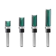 Pattern Flush Trim Router Bits 1/4 Shank, Bottom Bearing Pattern Router Bit Set,