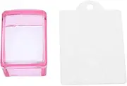 LOORGVEL Practical Manicure Tool Set Red Gel Polish Nail Art Stamper Nail Stamper Kit Scraper for Nail Art Stamping