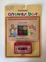 Teddy Ruxpin Answer Box Easy as ABC Sealed Book & Cassette New 80s Vintage Rare