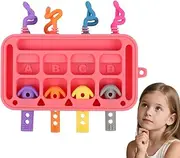 Baby Activity Board | Silicone Plug-in Board Toys | Silicone Soft Plug-in Toys for Home School Kindergarten, Interactive Playing Activity