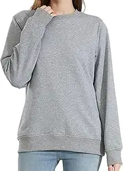 [CNPRAZ] Women EMF Protection Stretch Crewneck, Anti-Radiation Long Sleeve Shirts, Microwave Radiation Blocking Household Casual Wear