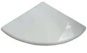 Premium Marble Corner Shelf for Shower & Bathroom - Stone white 9" Soap Dish
