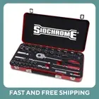 LIMITED EDITION Sidchrome 58 Piece 1/4" 1/2" Mixed Drive Metric AF Socket Set