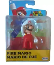 Super Mario Fire Figure 2.5" New Nintendo Toy Mini Red White