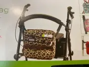 Nova Leopard Print Universal Mobility Bag For Walkers Rollators & Wheelchairs