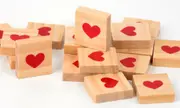 Heart Wooden Scrabble Tiles