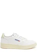 Autry Medalist Leather Sneakers - White And Green - 7 7