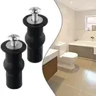 2x Toilet Seat Screw Hinge Expanding Rubber Top Nuts Fixings WC Blind Hole New