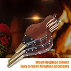 Hanging Ring Design Fireplace Tool Firepit Air Blower Outdoor Camping Bbq Grill